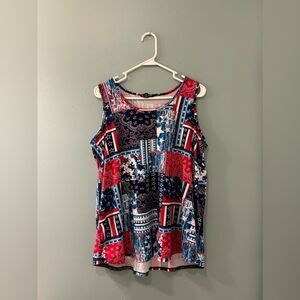 NWOT … ONE STEP UP “Size: 1X” Patriotic Top
